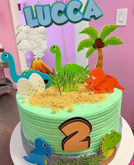 Topo De Bolo Dinossauro