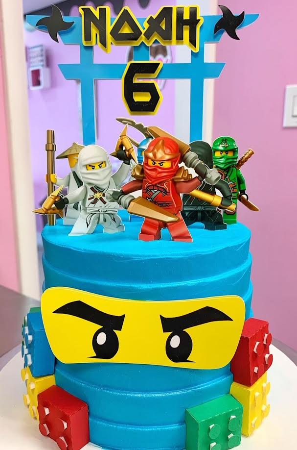 Lego ninjago cake decorations sale