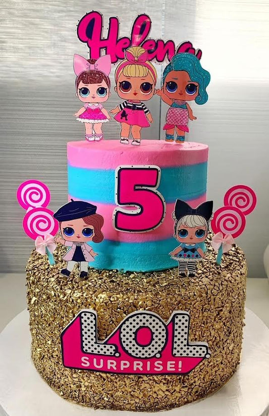 Topo de bolo surpresa LOL