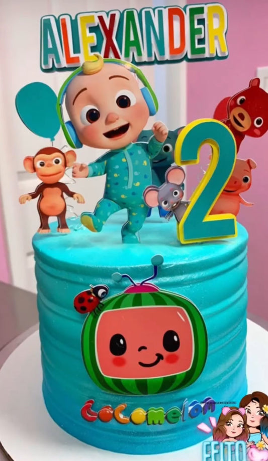 Topo de Bolo Cocomelão