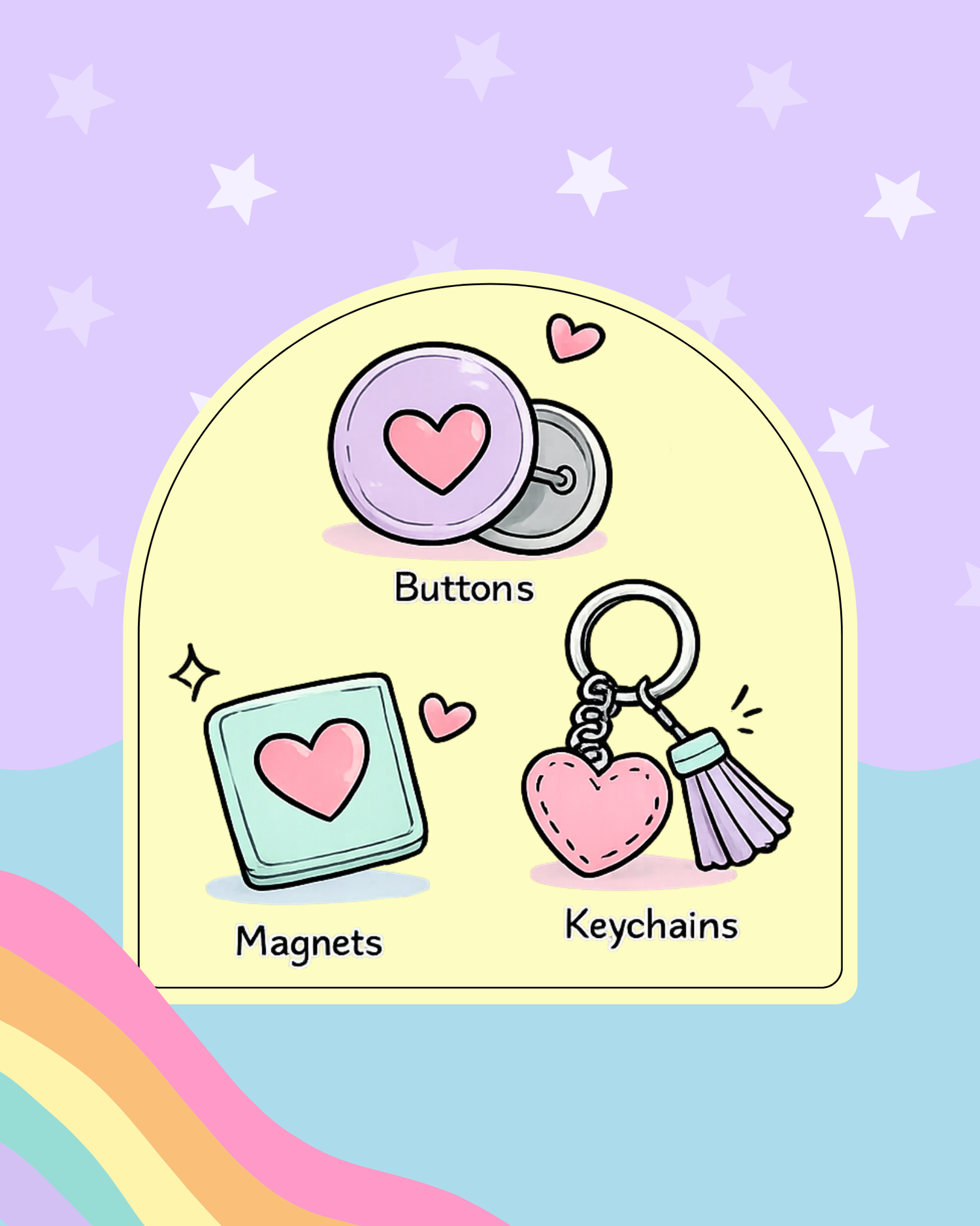 * BUTTONS / MAGNETS / KEYCHAINS *