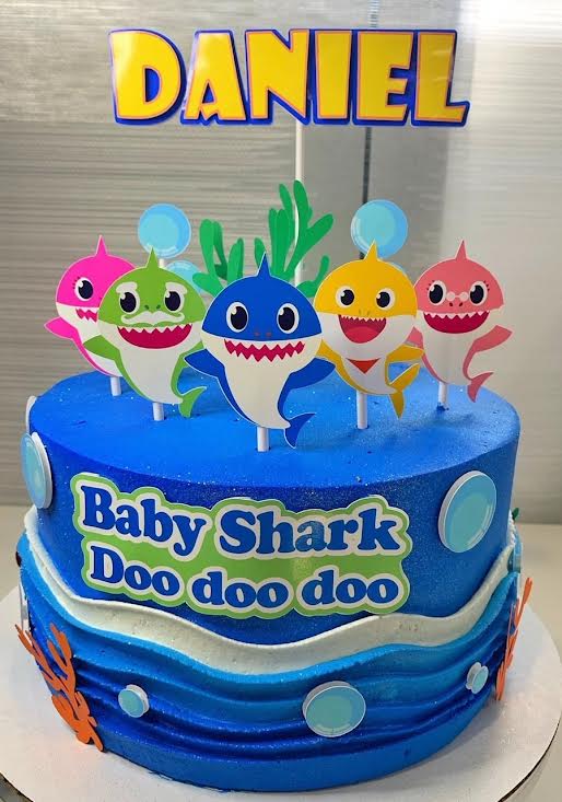 Baby Shark Boy Cake Topper