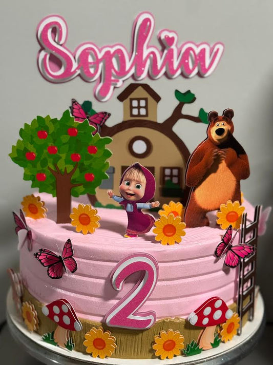 Masha and Bear Cake Topper