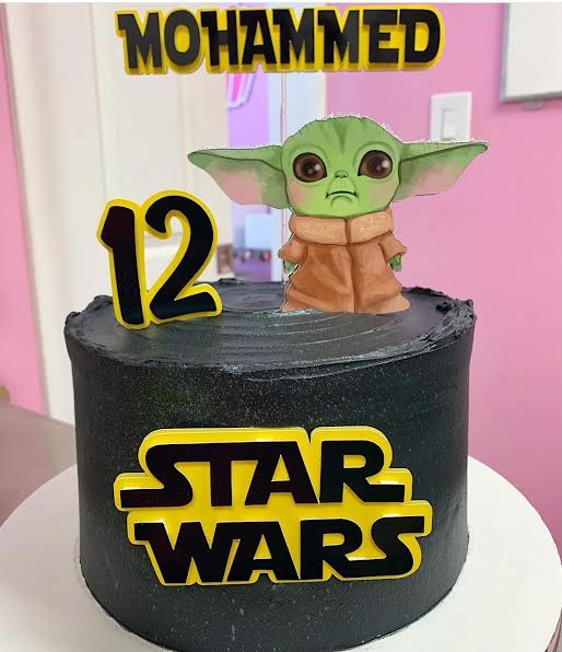 Adorno para tarta de Bebé Yoda de Star Wars