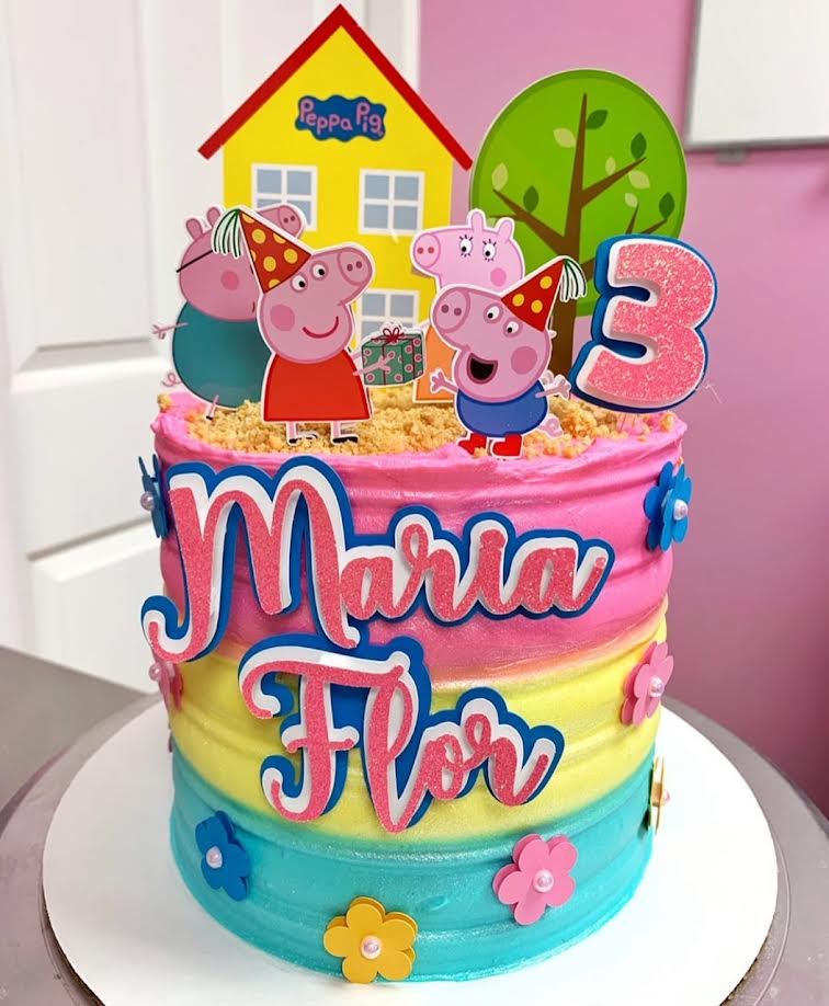 Adorno para tarta de Peppa Pig