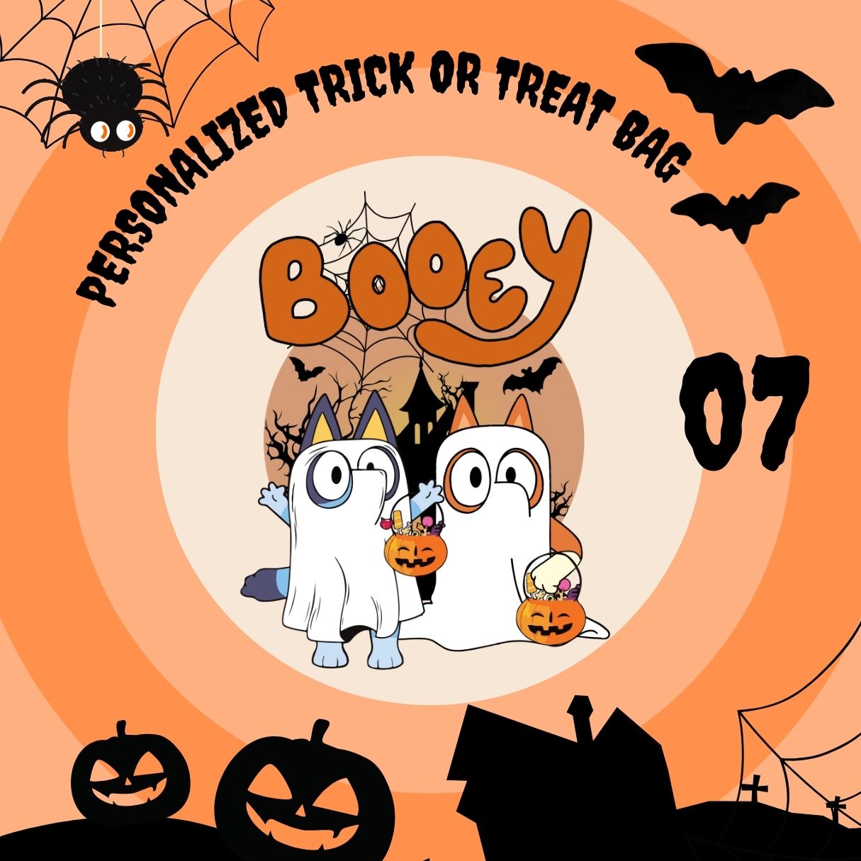 PERSONALIZED TRICK OR TREAT BAG BLUEY