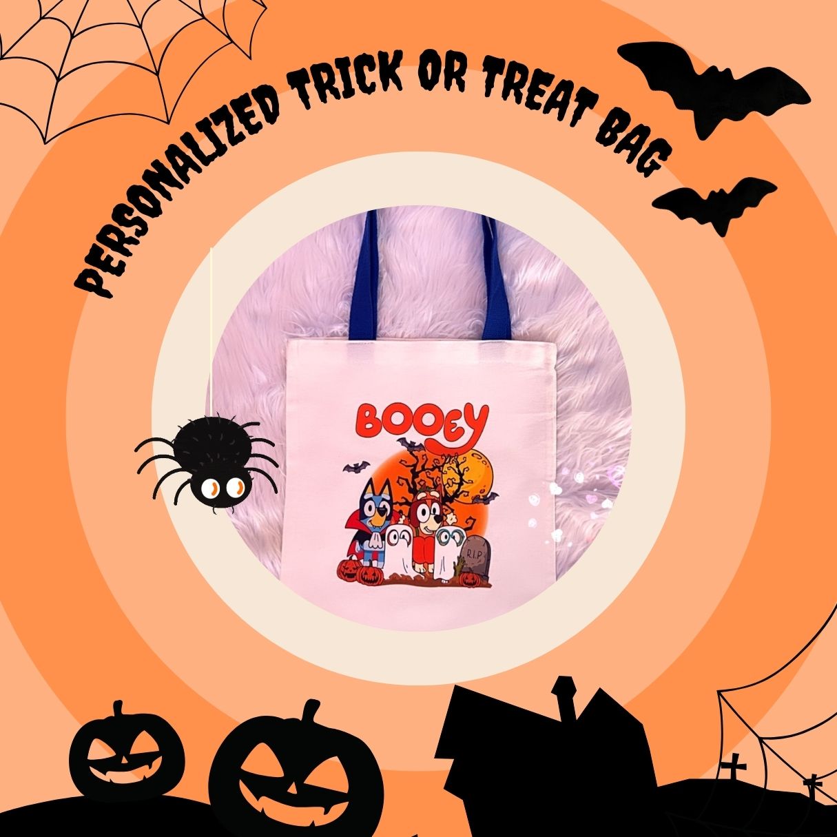 PERSONALIZED TRICK OR TREAT BAG BLUEY