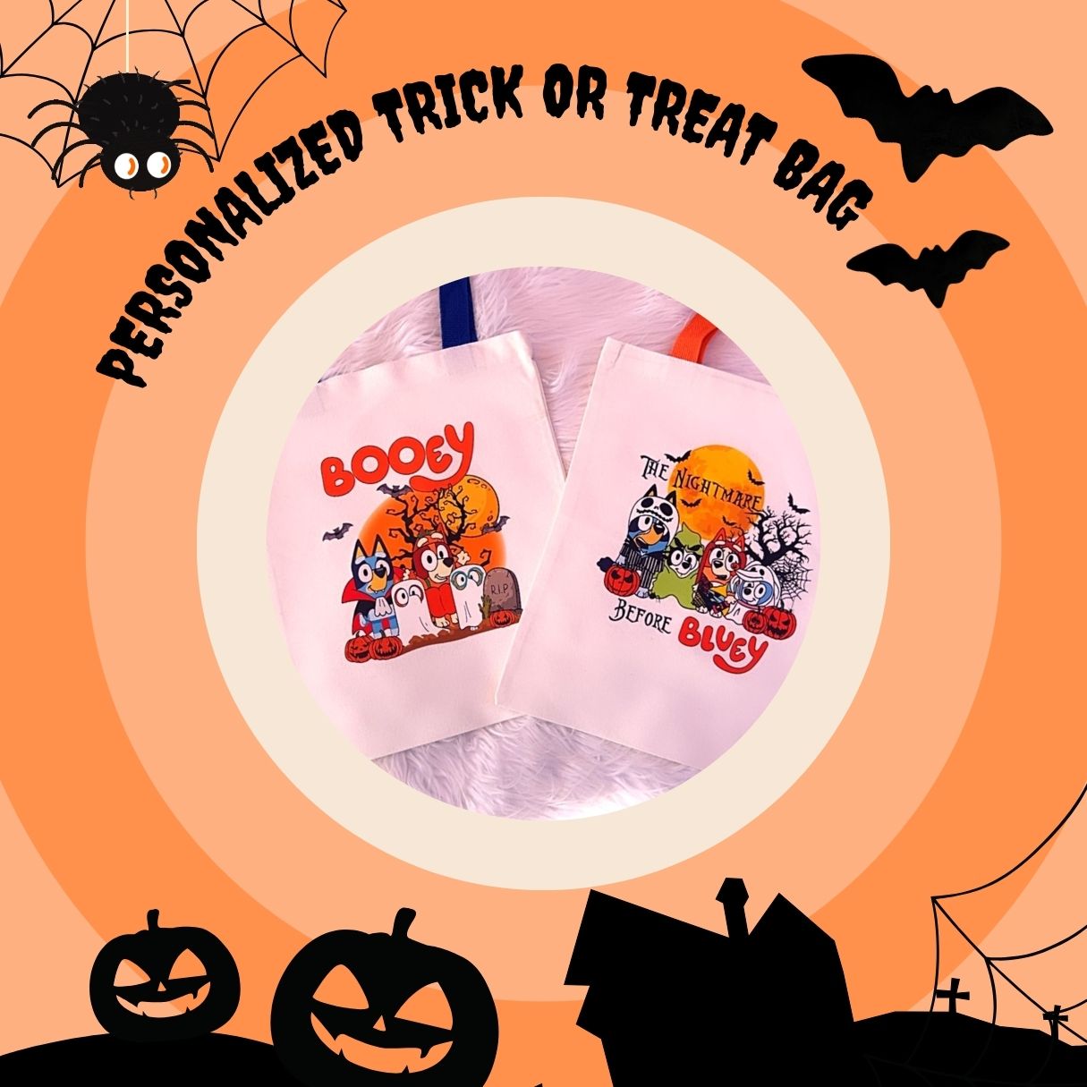 PERSONALIZED TRICK OR TREAT BAG BLUEY