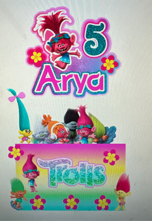 Trolls Cake Topper