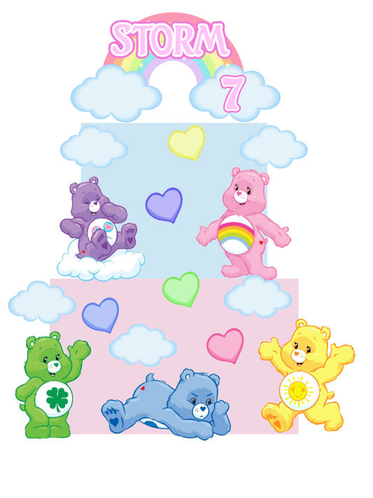 CARE BEAR CAKE TOPPER