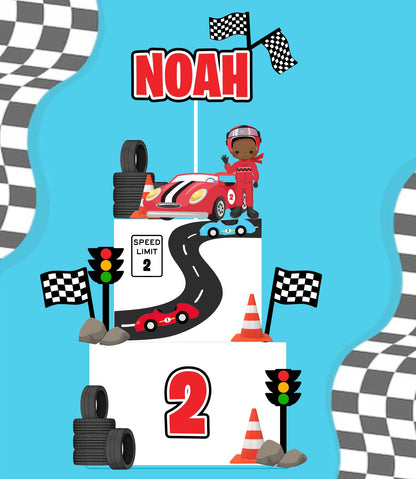 Adorno para tarta de ruedas calientes