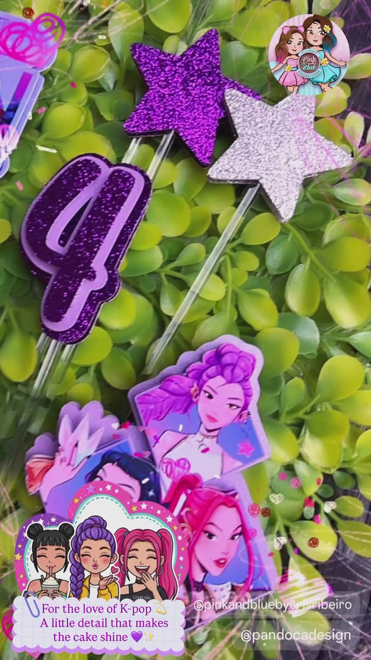 K POP CAKE TOPPER